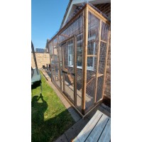 The Purr-side Pavilion – 8ft x 4ft 3-Sided Lean-To Catio 🐾🌿