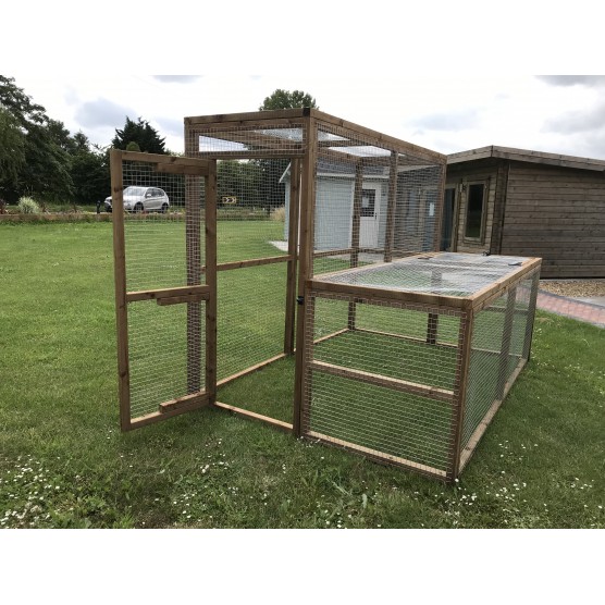 L- Shape Pet Rabbit Animal Run 8ft x 6ft