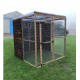Bird Aviary Half Boarded Half Mesh 6ft x 6ft 19G Budget Chicken Run.