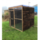 Fully Boarded Mesh Fronted Bird Aviary 6ft x 6ft 19G 1/2 x 1" wire mesh, Chicken Run Budget Waterproof Enclosure