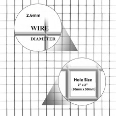 2" x 2" Security mesh 4ft wide by 25mts