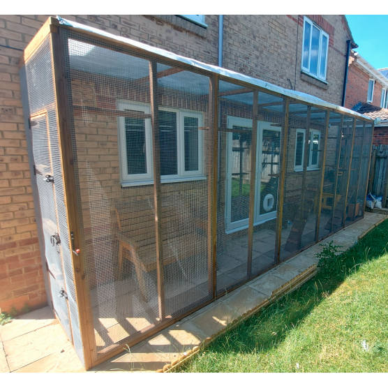 Catio / Cat Lean to 20ft x 4ft x 8ft Cat run
