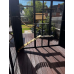 Designer 3 Sided Catio -192.5cm x 282cm x 189ft Tall with Tongue & Groove Boarded corners painted BLACK