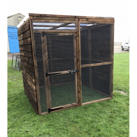 Waterproof Chicken Run 6ft x 6ft 16G Fox Proof Dog Enclosure 