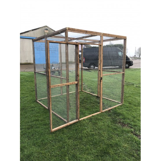 6FT x 6FT Run 19G 184cm x 93cm Rabbit Chicken Pen Bird Aviary