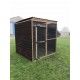 Fully Boarded Mesh Fronted Bird Aviary 6ft x 6ft 19G 1/2 x 1" wire mesh, Chicken Run Budget Waterproof Enclosure