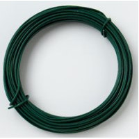 Green PVC coated fencing wire 3.15mm, 5kg approx 140 meters