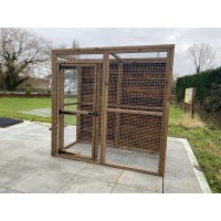 Free Standing Boarded 16G Outdoor 6ft x 3ft Animal Rabbit Chicken Dog Pen