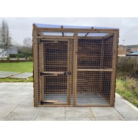 Free Standing Boarded Waterproof 16G Outdoor 6ft x 3ft Animal Rabbit Chicken Dog Pen
