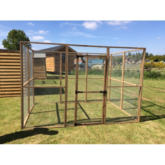 6ft x 9ft 19G Aviary Chicken Rabbit Run with mesh & waterproof roof option