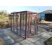 Free Standing Catio Cat Run 8ft x 4ft Shelves and Hammock Tower