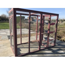 Painted Free Standing Catio Cat Run 8ft x 4ft 