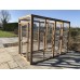 Free Standing Cat Run 6ft x 4ft Shelves and Hammock Tower Brown