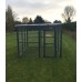 Dog Run 10ft x 8ft 16G Animal Run In Blue Waterproof Roof