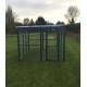 Dog Run 10ft x 8ft 16G Animal Run In Blue Waterproof Roof