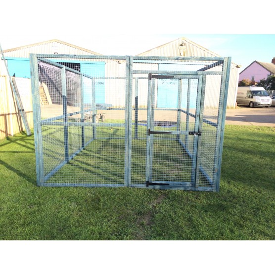 Chicken run 8ft x 12ft Chicken Fox Proof Pen Painted Blue