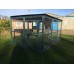 Waterproof Chicken run 8ft x 12ft Chicken Fox Proof Cat Pen Painted Blue