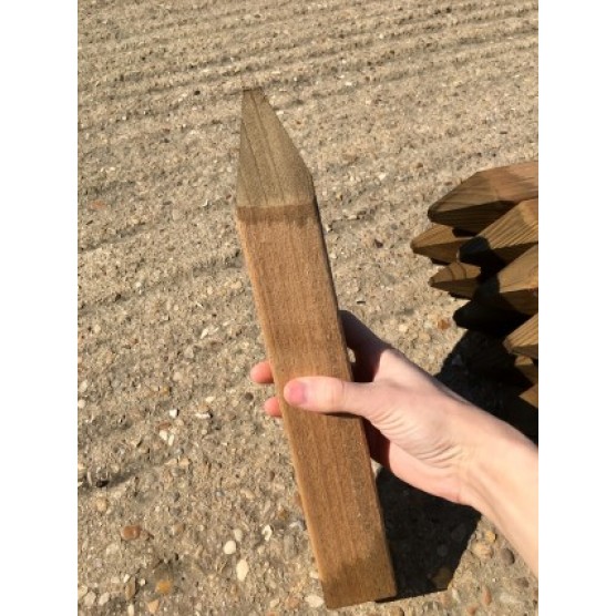 Wooden Pegs 2"x2" Strong / Stakes 450mm (18") Thick  15 pack