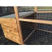 Dog Kennel & Run 12ft x 4ft x 6ft high, 2x2" 16G wire mesh felted Roof Shelter. 