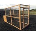 Dog Kennel & Run 12ft x 4ft x 6ft high, 2x2" 16G wire mesh felted Roof Shelter. 