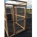 Dog Kennel & Run 12ft x 4ft x 6ft high, 2x2" 16G wire mesh felted Roof Shelter. 