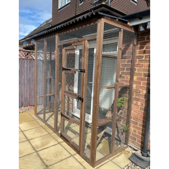Catio / Cat lean to 8ft long x 3ft wide x 7ft5" tall