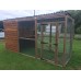 Cat Run with Raised Sleeping Box 6ft x 12ft Waterproof Roof