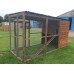 Cat Run with Raised Sleeping Box 6ft x 12ft Waterproof Roof