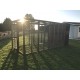 Cat Run With Raised Sleeping Box and Storage Area 6FT x 12FT