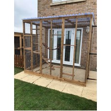 Catio / Cat Lean to 6ft x 9ft x 7ft5" With Multiple Roof Options
