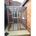 Catio / cat lean to 9ft wide x 8ft deep x 8ft tall clear waterproof roof