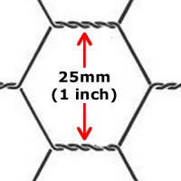 Chicken Wire 900 x 25 x 50mt (3ft with 1" hole x165ft) 22G