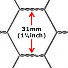 Chicken / Rabbit Wire 1200 x 31 x 50mt (4ft with 1.1/4" hole x165ft) 18G