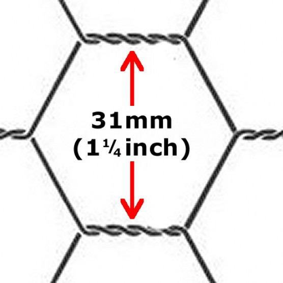 Chicken / Rabbit Wire 1200 x 31 x 50mt (4ft with 1.1/4" hole x165ft) 19G 