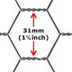 Chicken / Rabbit Wire 1200 x 31 x 50mt (4ft with 1.1/4" hole x165ft) 19G 