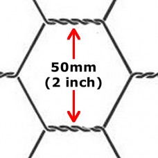 Chicken Wire 1800 x 50 x 50mt (6ft with 2" hole x165ft) 19G (24kg)