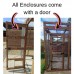 Waterproof Run  with 4 fully Boarded Panels 6ft x 6ft 16G Fox Proof Dog Cat Enclosure