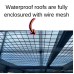 Waterproof Run  with 4 fully Boarded Panels 6ft x 6ft 16G Fox Proof Dog Cat Enclosure