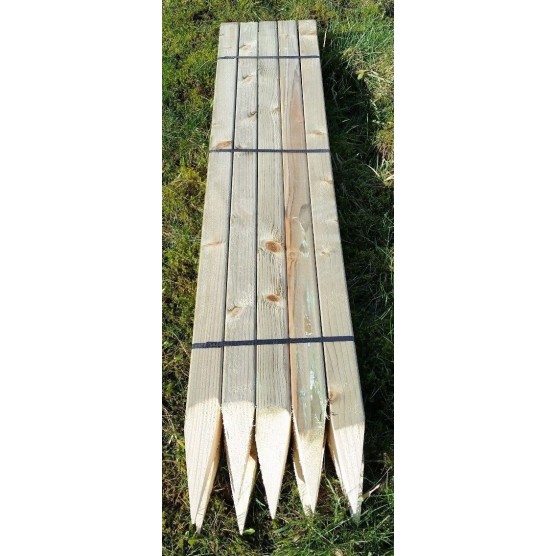 Tree stakes / wooden pegs - 4ft long 2" width