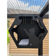 PVC Hex Box Playful Cat