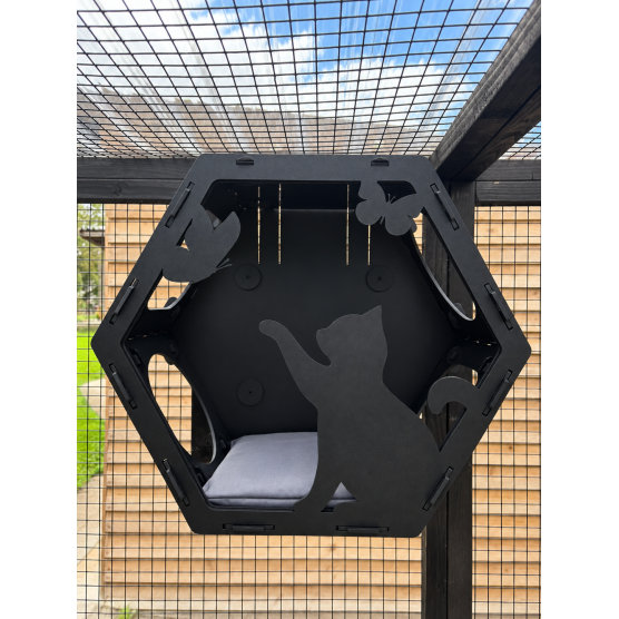 PVC Hex Box Playful Cat PVC Hex Box Playful Cat