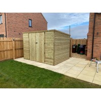 4Wire 10ft x 8ft Wooden Pent Heavy Duty Shed