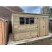 4Wire 12ft x 8ft Wooden Pent Heavy Duty Shed