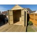 4Wire 8ft x 8ft Wooden Appex Heavy Duty Shed