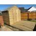 4Wire 8ft x 8ft Wooden Appex Heavy Duty Shed