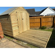 4Wire 8ft x 8ft Wooden Appex Heavy Duty Shed