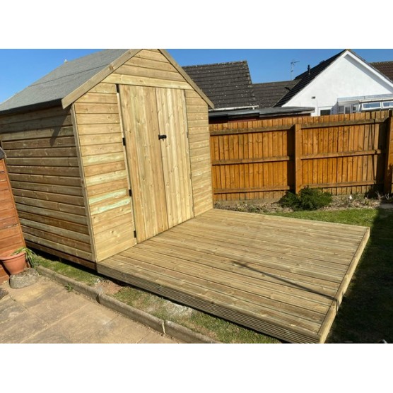 4Wire 8ft x 8ft Wooden Appex Heavy Duty Shed