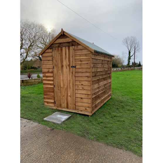 4Wire 8ft x 6ft Wooden Apex Heavy Duty Shed